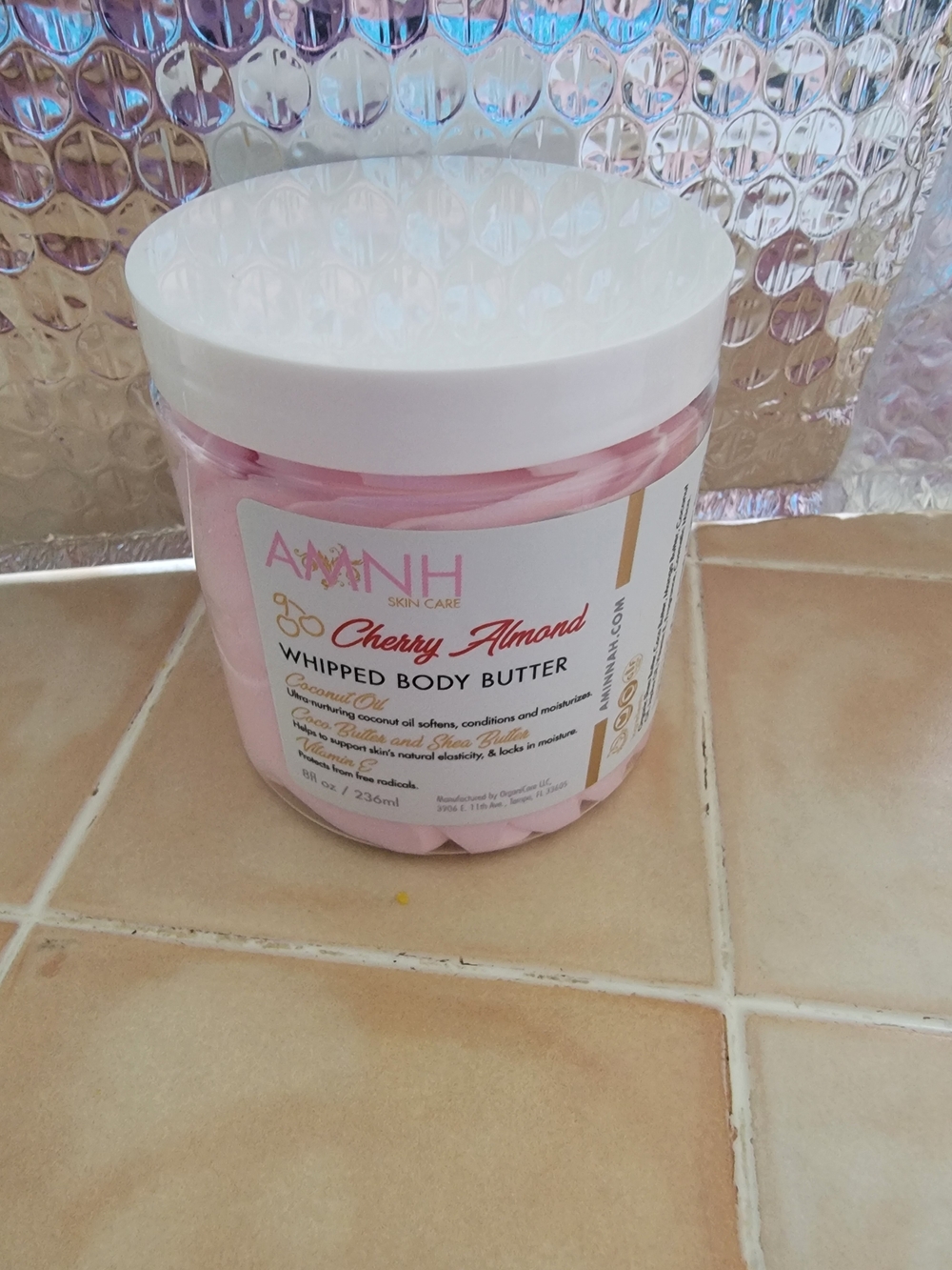 Cherry Almond Whipped Body Butter .